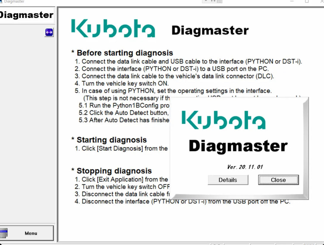 Kubota Diagmaster 2022