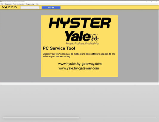 Hyster Yale Diagnostics Service Tool